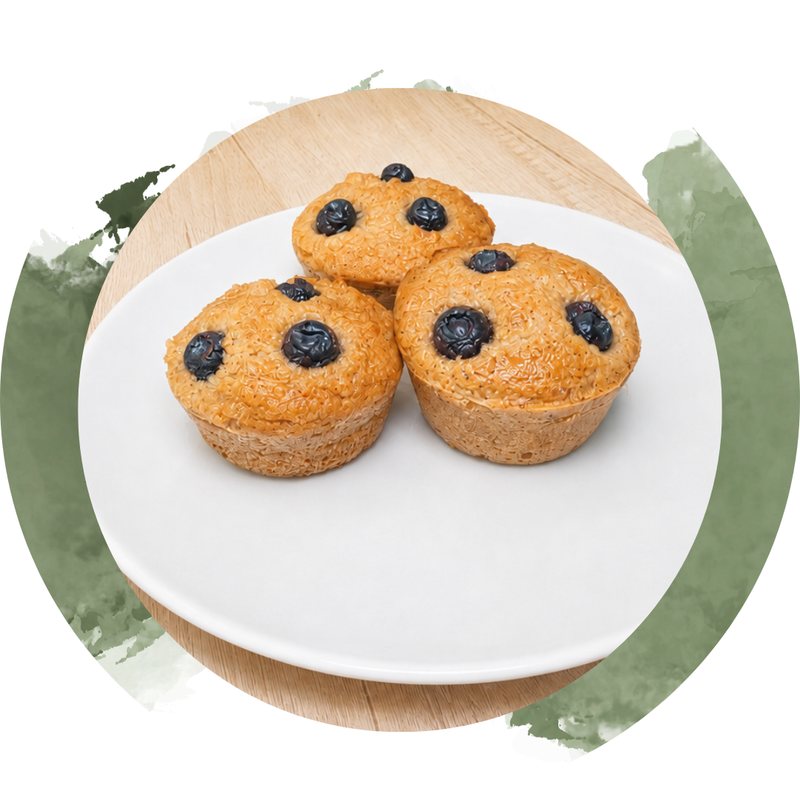 Muffin Arándanos Keto